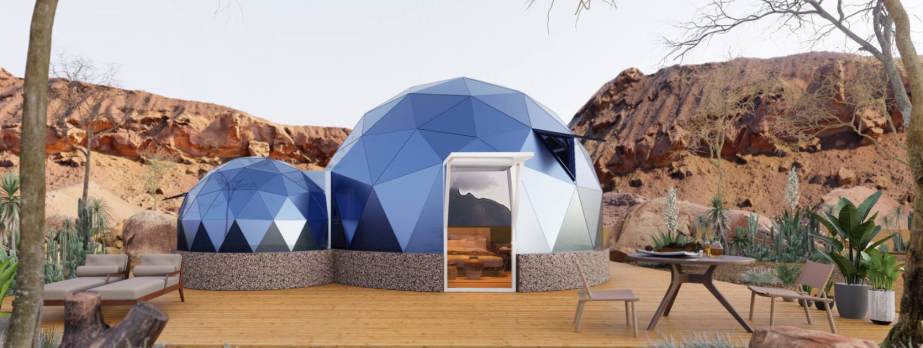 泗县球形智能光伏玻璃星空房